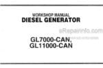 Photo 4 - Kubota GL7000-CAN GL11000-CAN Workshop Manual Diesel Generator