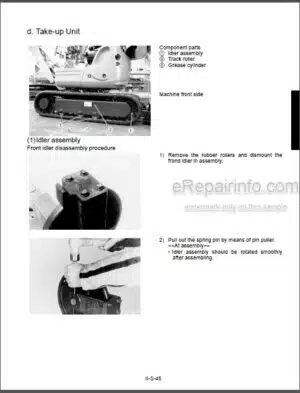 Photo 9 - Kubota K008-3 U10-3 Workshop Manual Excavator