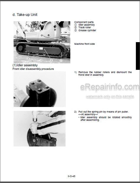 Photo 1 - Kubota K008-3 U10-3 Workshop Manual Excavator