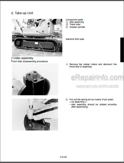 Photo 1 - Kubota K008-3 U10-3 Workshop Manual Excavator