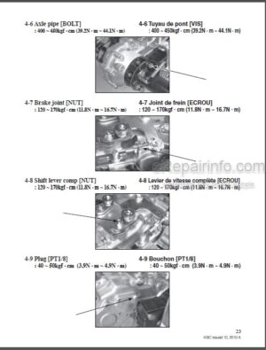 Photo 7 - Kubota LA181 LA211 Workshop Manual Front Loader