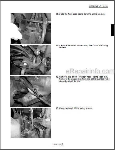 Photo 1 - Kubota KX91-3 KX101-3 Workshop Manual Excavator