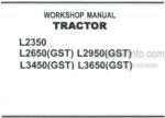 Photo 5 - Kubota L2350 L2650GST L2950GST L3450GST L3650GST Workshop Manual Tractor