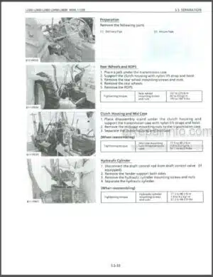 Photo 8 - Kubota L210 Service Manual Tractor