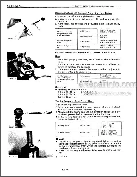 Photo 1 - Kubota L2650WET L2950WET L3450WET L3650WET Workshop Manual Tractor