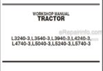 Photo 5 - Kubota L3240-3, L3540-3, L3940-3, L4240-3, L4740-3, L5040-3, L5240-3, L5740-3 Workshop Manual Tractor