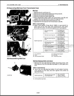 Photo 4 - Kubota L35 TL720 BT900 Workshop Manual Tractor Backhoe Loader