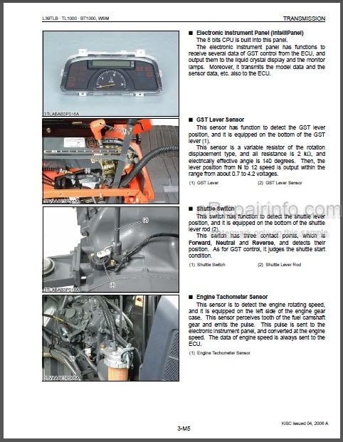 Photo 1 - Kubota L39 TL1000 BT1000 Workshop Manual Tractor Front Loader Backhoe