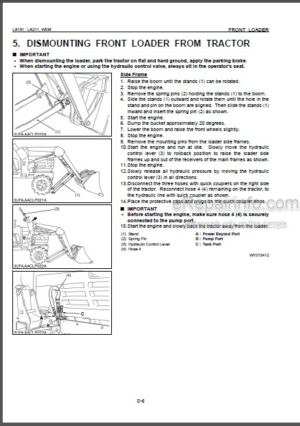 Photo 9 - Kubota LA181 LA211 Workshop Manual Front Loader