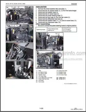 Photo 7 - Kubota M100X M110X M126X M135X Workshop Manual Tractor