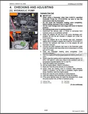 Photo 11 - Kubota M5640SU Workshop Manual Tractor