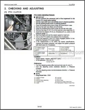 Photo 8 - Kubota B3200 Workshop Manual Tractor