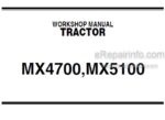 Photo 5 - Kubota MX4700 MX5100 Workshop Manual Tractor