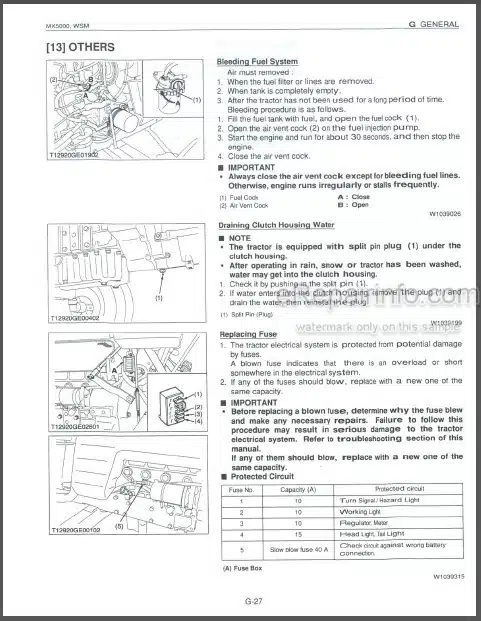 Photo 1 - Kubota MX5000 Workshop Manual Tractor