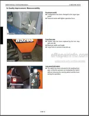 Photo 2 - Kubota R420A R520A R420S R520S Minor Change Version Workshop Manual Wheel Loader