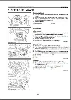 Photo 8 - Kubota B1710 B2110 B2410 B2710 Workshop Manual Tractor