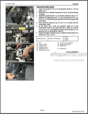 Photo 8 - Kubota L45 TL1000A BT1000A Workshop Manual Tractor Front Loader Backhoe