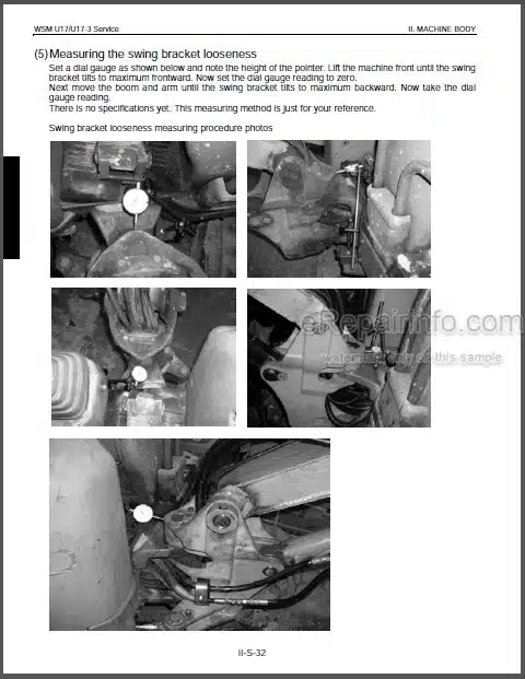 Photo 1 - Kubota U17 U17-3 Workshop Manual Excavator