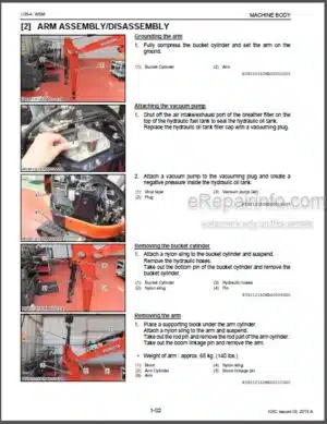 Photo 1 - Kubota U35-4 Workshop Manual Excavator