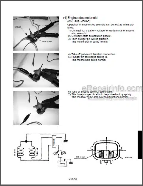 Photo 1 - Kubota U35 Workshop Manual Excavator