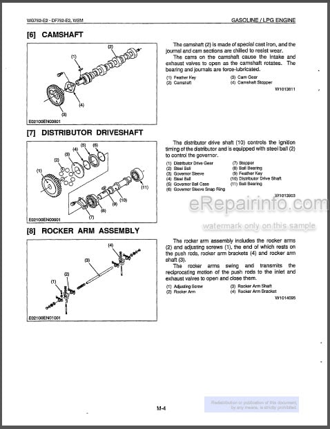 Photo 1 - Kubota WG752-E2 DF752-E2 Workshop Manual Gasoline LPG Engine