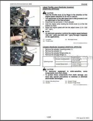 Photo 2 - Kubota WG972-E2 DF972-E2 DG972-E2 Workshop Manual Gasoline LPG Natural Gas Engine