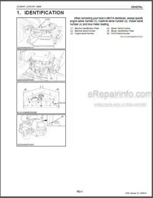 Photo 7 - Kubota B2650HSDC B3350HSDC Workshop Manual Tractor