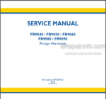 Photo 4 - New Holland FR9040 FR9050 FR9060 FR9080 FR9090 Service Manual Forage Harvester 87725913D