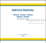 Photo 4 - New Holland FR9040 FR9050 FR9060 FR9080 FR9090 Service Manual Forage Harvester 87725913D