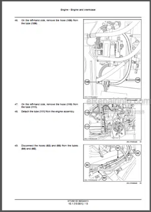 Photo 8 - Ford 8000 8600 8700 9000 9600 9700 TW-10 TW-20 TW-30 Shop Manual Tractor