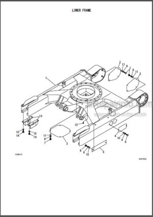 Photo 8 - Takeuchi TB145 TB150 Parts Manual Excavator