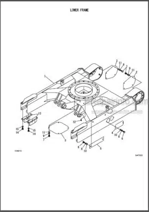 Photo 13 - Takeuchi TB145 TB150 Parts Manual Excavator