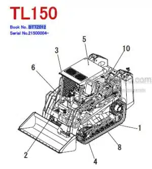 Photo 14 - Takeuchi TL150 Parts Manual Track Loader BT7Z012