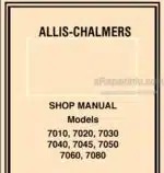Photo 4 - Allis Chalmers 7010 7020 7030 7040 7045 7050 7060 7080 Shop Manual Tractor