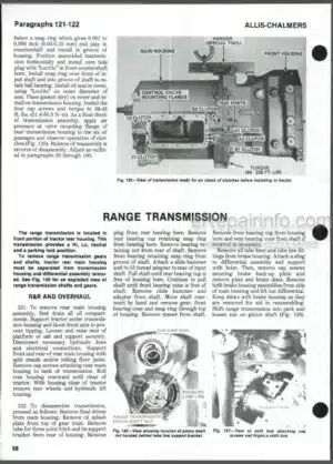 Photo 3 - Allis Chalmers 7010 7020 7030 7040 7045 7050 7060 7080 Shop Manual Tractor