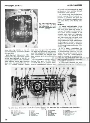 Photo 11 - Allis Chalmers G Series-B C CA G RC WC WF WD WD45 WD45D Shop Operator Manual Implements Parts Manual Tractor