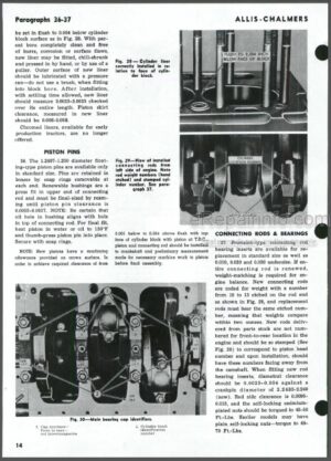 Photo 12 - Allis Chalmers Model 160 Shop Manual Tractor