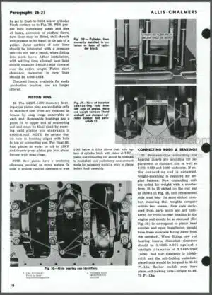 Photo 10 - Allis Chalmers Model 160 Shop Manual Tractor