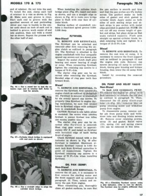 Photo 12 - Allis Chalmers Models 170 175 Shop Manual Tractor