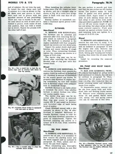 Photo 1 - Allis Chalmers Models 170 175 Shop Manual Tractor