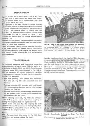 Photo 7 - Fiat 55-56 60-56 65-56 70-56 55-56DT 60-56DT 65-56DT 70-56DT Operators Manual Lift O-Matic Tractor 06910153