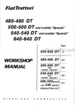Photo 5 - Fiat 480 500 540 640 480DT 500DT 540DT 640DT Workshop Manual Tractor 60354194