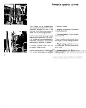 Photo 9 - Fiat 55-66S 66-66S 65-66S 70-66S 80-66S and DTS Operators Manual Tractor 06910287