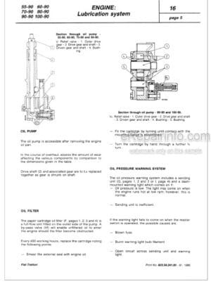 Photo 6 - Fiat 55-46 65-46 55-46DT 65-46DT Operators Manual Tractor 06910110