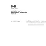 Photo 4 - Fiatallis 8-B Operation And Maintenance Instruction Manual Crawler Tractor 70690758