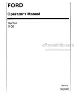 Photo 4 - Ford 1100 Operators Manual Tractor 42110012