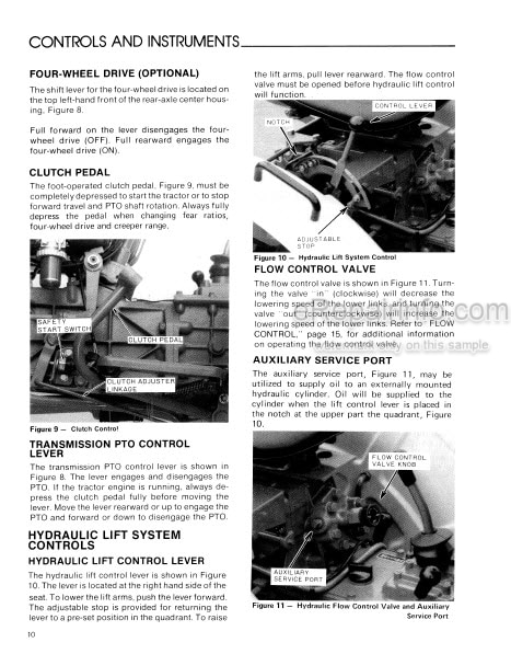 Photo 1 - Ford 1100 Operators Manual Tractor 42110012