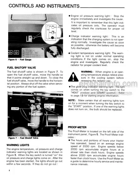 Photo 1 - Ford 1120 Operators Manual Tractor 42112030