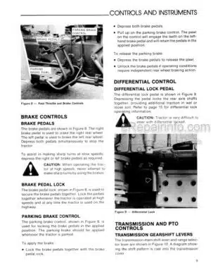 Photo 7 - Ford 1215 Operators Manual Tractor 42121510