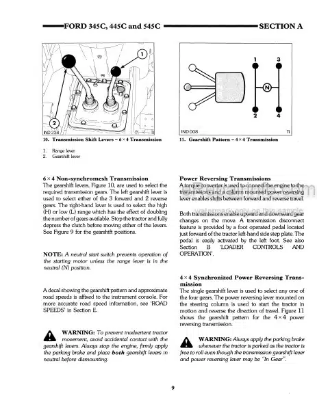 Photo 1 - Ford 345C 445C 545C Operators Manual Tractor Loader 42034530